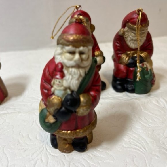 4 Piece Set Santa Christmas Standing Figurine Ornaments - Picture 3 of 8